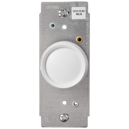 Leviton Trimatron Rotary Dimmer Switch for Dimmable LED, Halogen and Incandescent Bulbs, RNL06-10Z, White