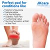 JKcare Gel Metatarsal Pads (Adhesive-Backed), Ball of Foot Cushions, Forefoot Support for Metatarsalgia, Morton’s Neuroma, Aching Feet Pain Relief- 6 Pack
