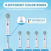 16 Pcs Replacement Toothbrush Heads Compatible with Oral B Braun Cross Clean, Professional Electric Toothbrush Brush Heads Refills for Oral-B Action Pro 500/750/1000/1500/3000/3757/5000/7000/7500/8000