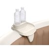 Intex 28500E PureSpa Attachable Cup Holder and Refreshment Tray Hot Tub Accessory for Select PureSpa Models, Holds 2 Standard Beverage Containers, Tan