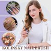 Shine Chance Acrylic Nail Art Brush Size 8, 100% Pure Kolinsky Hair Oval Nail Brush for Acrylic Application, Professional Nail Extension Manicure Tool Striping Nail Drawing Pen for DIY Home Salon