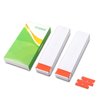 FOSHIO Plastic Razor Blades 200PCS Double Edged 1.5 Inch Suit for Razor Blade Scraper, Plastic Scraper with Plastic Blades for Remove Decals Stickers Adhesive Label and Glass Clean, Orange