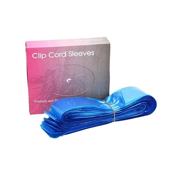 125pcs INK Permanent Disposable Tattoo Machine Clip Cord Covers Sleeves Bag, Protective Bags Covers Tattoo Supplies Accessories 2" X 32"- Blue (1 X 125)