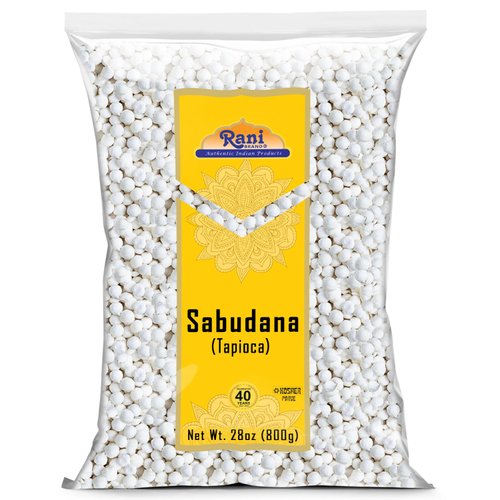 Rani Sabudana (Tapioca/Sago) Pearls 28oz (800g) ~ All Natural | Vegan | No Colors | NON-GMO | Indian Origin