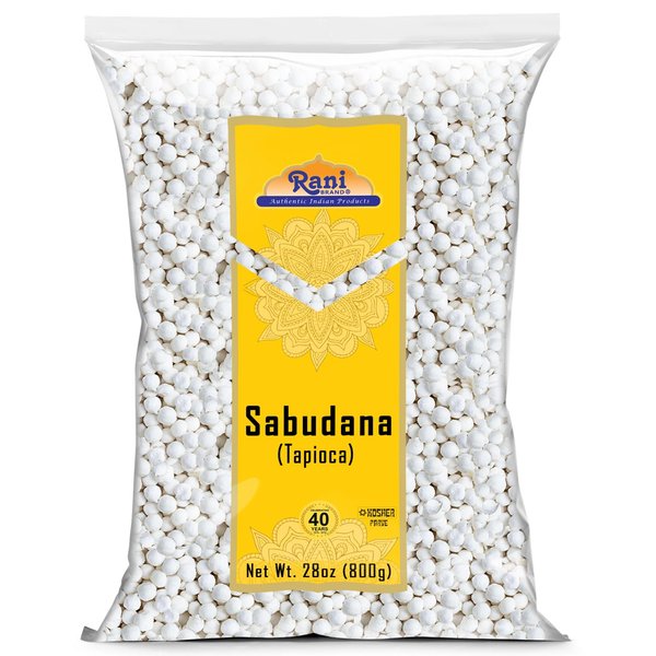 Rani Sabudana (Tapioca/Sago) Pearls 28oz (800g) ~ All Natural | Vegan | No Colors | NON-GMO | Indian Origin