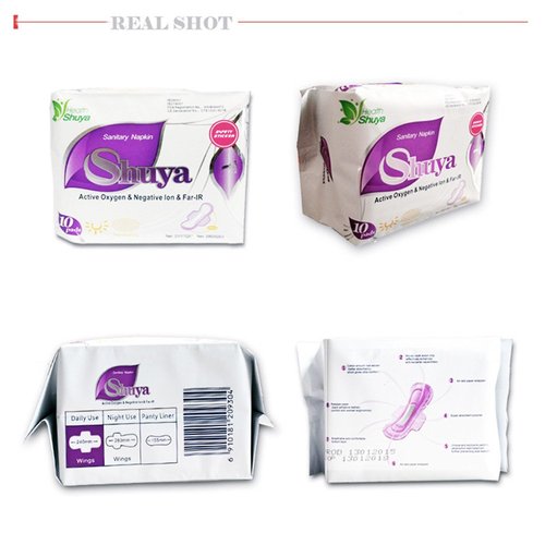 SHUYA Ultral Thin Feminine Care Pads for Women Regular Length with Wings, Patented Active Oxygen and Anion Sanitary Pads, High Absorbency, Size 245mm,Scented 40Count (Pack of 4)