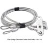 2Pack Garage Door Extension Cable, 8'8" x 1/8" 7x7 Strands Extension Spring Cable Set, Galvanized Carbon Steel