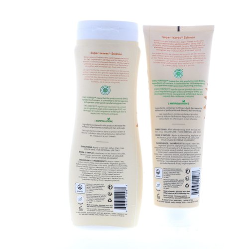 ATTITUDE Super Leaves Volume Shine Shampoo Conditioner- Soy Protein & Cranberries Bundle with Vitamin B5 Watercress Indian Cress, Raspberry, 16 Fl Oz and 8 oz, 2 count