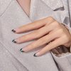 KISS imPRESS No Glue Mani Press-On Nails, Premium, Visions', Green, Medium Size, Almond Shape, Includes 30 Nails, Prep Pad, Instructions Sheet, 1 Manicure Stick, 1 Mini File