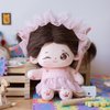 CALEMBOU Plush Doll, 20cm Cute Cotton Doll with Skeleton, Anime Plushies Soft Stuffed Dress Up Doll, Kawaii Plush Toys Rag Dolls with Doll Clothes Birthday Gift for Girls (Doll&Clothes-Winkii)
