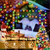 FLVOECN 98Ft 200LED F8 Upgraded Christmas Lights Outdoor Decorations 8 Modes & Memory Timer Christmas Lights with Plug in Waterproof Fairy String Lights for Xmas Wedding Party Holiday Decor