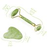 Dsenfurn Gua Sha Facial Tools Set and Jade Roller for Face, Jade Roller, 100% Real Natural Stone Beauty Jade Facial Roller Massage Tool for Face Eyes Neck Body – Anti Aging Beauty Treatment