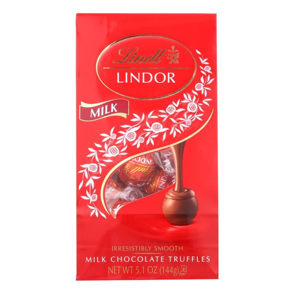Lindt Lindor Milk Chocolate Truffles, 5.1-Ounce Bag