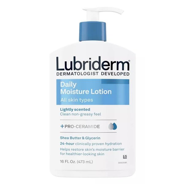 Lubriderm Daily Moisture Hydrating Body and Hand Lotion, Non-Greasy, 16 fl Oz, Package may vary