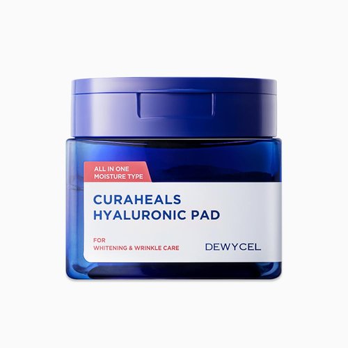 CURAHEALS HYALURONIC PAD | 6-in-1 Toner, Serum, and Lotion for Pore Care, Hydration & Exfoliation | Natural Soothing with Exo-CICA and D-Panthenol | Vegan & Biodegradable Sheets | 70 Pads