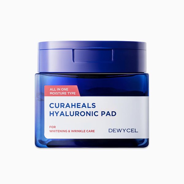 CURAHEALS HYALURONIC PAD | 6-in-1 Toner, Serum, and Lotion for Pore Care, Hydration & Exfoliation | Natural Soothing with Exo-CICA and D-Panthenol | Vegan & Biodegradable Sheets | 70 Pads