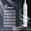 MAXWISDOM Electric Toothbrush 2 Pack - Electric Toothbrush for Adults with 10 Replacement Brush Heads, 2 Toothbrush Holders, 6 Modes, Smart Timer, 2 Hours Charge for 60 Days (Black & White)
