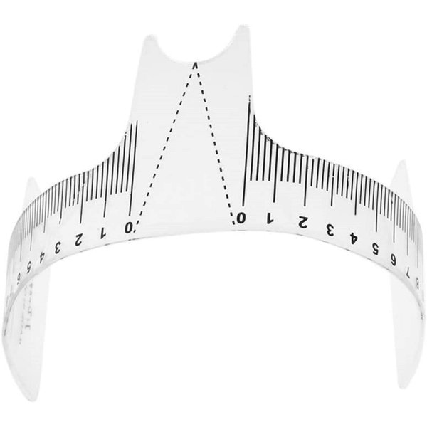 CJESLNA Updated Eyebrow Grooming Stencil Shaper Ruler Measure Tool Makeup Reusable