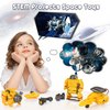 Solar Robot Toys 6 in 1 STEM Projects for Kids Ages 8-12 Science Kits for Boys Girls Solar Power Space Toy Science DIY Gift Educational Experiment Robotics Kit (Yellow)