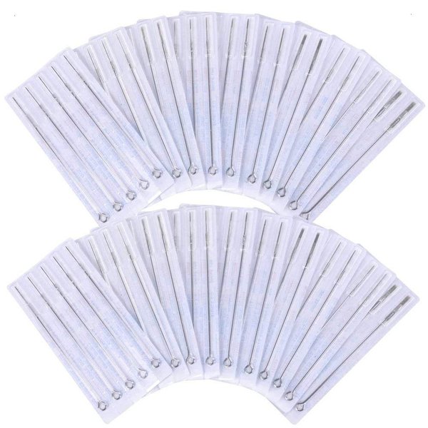 Pirate Face Tattoo PFT 100 pcs Assorted Tattoo Needles - Round Liner, Round Shader, Magnum Needle - 100pk by Pirate Face Tattoo