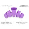 TELETIES - Medium Hair Clip - Spring Break Collection - Hair Claw Clips for Women - Strong Grip, Bendable Teeth, Curved Design - For All Hair Types and Textures - Antigua
