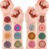 Mandala Temporary Tattoos - Henna DIY Indian Festival 80PCS Themed Stickers for Kids Birthday Party Supplies, Decorations, Favors, and Prizes - Cute Gifts for Boys and Girls