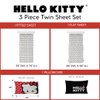 Franco Hello Kitty Bedding Super Soft Microfiber 3 Piece Twin Sheet Set, (Official Licensed Product)