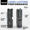 XIKAR Tactical Single-Jet Lighter, Gunmetal - Powerful Flame for Cigars, Rugged Design with Cigar Rest, Pocket Clip, EZ-View Fuel Window and Adjustable Flame Height - Ideal for Outdoor Use
