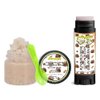 Joyful Candy Bar Soothing & Luscious Lips by OverSoyed Exfoliator & Chapped Lip Repair Lip Care Combo | Artisan Handcrafted to Order Milk Chocolate Coconut Almond Flavored Exfoliating Sugar Lip Scrub & Lip Moisturizer Balm Gift Set