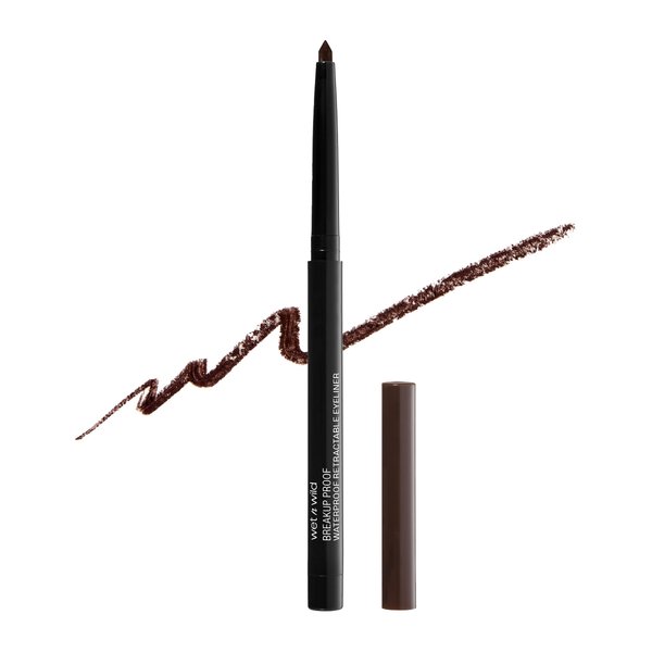 wet n wild Mega Last Breakup Proof Eyeliner, Quick Drying, Waterproof, 16-Hour Wear - Cruelty-Free & Vegan - Dark Brown