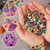 WJFORLION Halloween Beads Clay Beads for Bracelets Jewelry Making Kit, Rubber Band Bracelet Making Kit for Arts Crafts DIY Birthday Gifts (2086pcs)