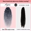 YIBANG Ombre Gray Ponytail Hair Extensions hairpiece - for black women Drawstring Long Curly Pony Tail Hair Extainson Fake Ponytail Clip in Ponytail