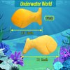 Isaacalyx Fish Chicken Nugget Plush, 13 inch Gold Soft Fish Chicken Nuggets Pillow for Birthday Gifts, Theme Party Decorations (Fish)