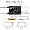 Radiolink R8FG V2.1 8CH Gyro Receiver, 2.4GHz 600m Long Range Control Voltage Telemetry, Water-Splash RX for RC Remote Controller RC8X/RC6GS V3/RC4GS V3 RC Crawler Car Boat
