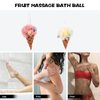 EXCEART Shower Wash Sponge 2Pcs Ice Cream Bath Shower Loofah Sponge Mesh Pouf Shower Ball Exfoliating Shower Sponge Loofa Loufa Puff Scrubber for Men Women Bathroom Body Wash Scrubber