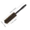 Agoder Round Hair Brush with Natural Boar and Nylon Bristles, Small Volumizing Hair Brush - 1.77 Inch Diameter Barrel (14 Rows)