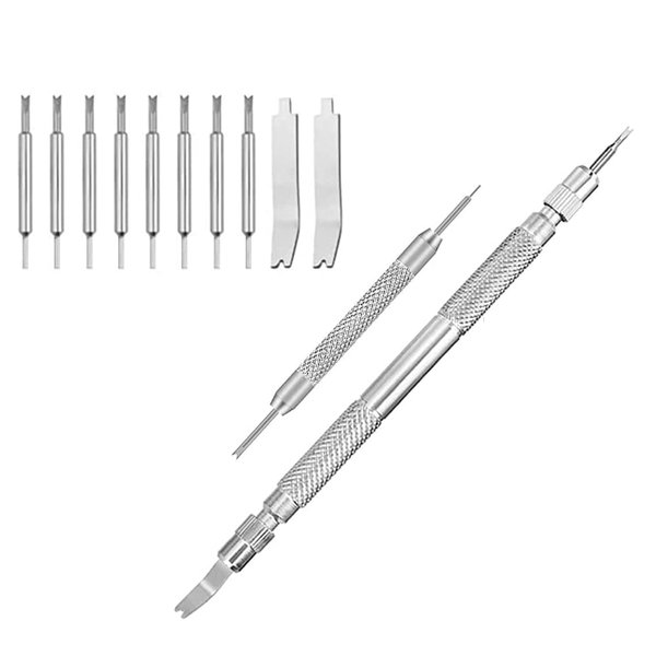 Selizo Spring Bar Tool Watch Link Remover Tool Kit with Instruction Manual Watch Band Tool Link Pin Removal for Watch Repair Band Adjustment Replacement Sizing