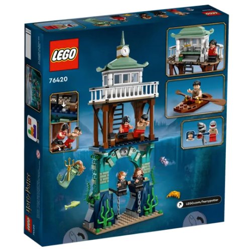 LEGO 76420 Harry Potter Tournament of the Three Wizards: The Black Lake, Construction Toy for Kids, Movie Goblet of Fire, Mini Figures Rum and Hermione