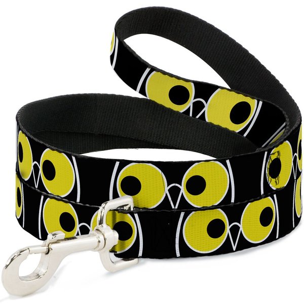 Buckle-Down Pet Leash - Owl Eyes 3 - 4 Feet Long - 1" Wide