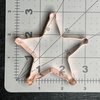 Small Sheriff Badge Cookie Cutter 3 X 3 inches - Handcrafted Copper Cookie Cutter by The Fussy Pup