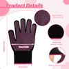 Suhine 20 Pcs Heat Resistant Gloves with Silicone Bumps Professional Heat Resistant Gloves for Hair Styling Curling Heat Resistant Work Gloves for Wand Hot Sublimation Gloves