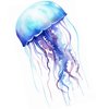 Dopetattoo 6 Sheets Temporary Tattoo for Men and Women Jellyfish Fake tattoos for Women Neck Arm Chest for Woman