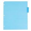 JAM PAPER Plastic Index 5-Tab Dividers - 9 3/4 x 11 1/2 - Assorted Multi-Color - 5 Tabbed Dividers/Pack