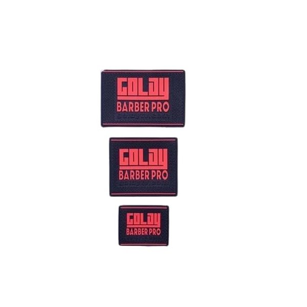 Goldy Professional Barber Clipper Grip 3 PCS, Grip Bands, Non Slip and Heat Resistant Clipper Bands (Red)