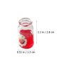 ibasenice Mini Figurine Food Toy 3 Pcs Miniature Charms Miniature Milk Bottles Tiny Stuff Toy Yogurt Alloy Strawberry Jam Honey Doll House Furniture