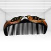 SUPVOX Natural Ox Horn Hair Comb Anti Static Massage Comb Wide Tooth Hair Brush Comb for Salon Hairdressing Styling (Black)