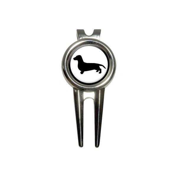 GRAPHICS & MORE Dachshund - Weiner Dog Golf Divot Repair Tool and Ball Marker