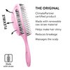 Chiara Ambra Organic Detangling Hair Brush for Women, Men & Children, Unique Spiral Hairbrush, Vented Hair Straightening Brushes for Straight, Curly & Wet Hair - Does not Pull on Hair – Lilac