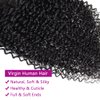 Clip In Hair Extensions Real Human Hair Curly Weave 100% Unprocessed Brazilian Kinky Curly Hair Double Weft Short Clip Ins 8 Pieces/Lot 135g with 18 Clips (12", Curly)