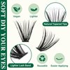 DIY Lash Extension Kit KEYYOU 300Pcs Individual Eyelash Extension Kit 40D 0.07D Curl 9-18MIX Lash Clusters Kit with Lash Glue Remover Applicator Easy to Use for Beginners(Kit-40D-0.07D,9-18MIX)